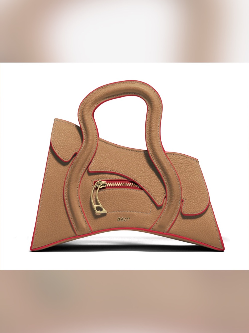 MSCHF GSCT Global Supply Chain Telephone Fawn Tan Red Leather Bag Box Dust Bag